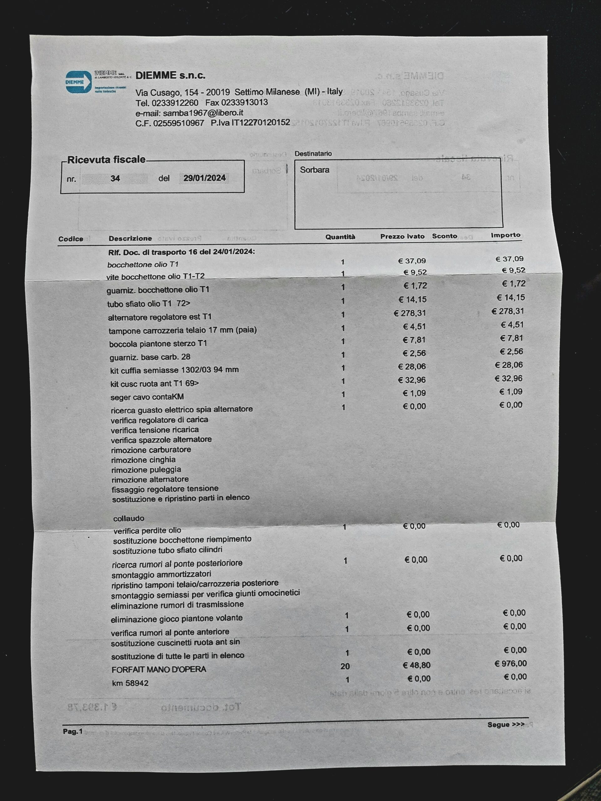 VOLKSWAGEN Maggiolone 1.2 1303 – 1974